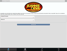 Tablet Screenshot of jeanniedeva.com